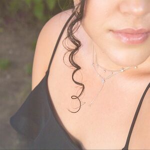 Dainty North Star silver necklace